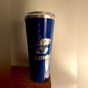 KU Alumni Blue Corkcicle Tumbler